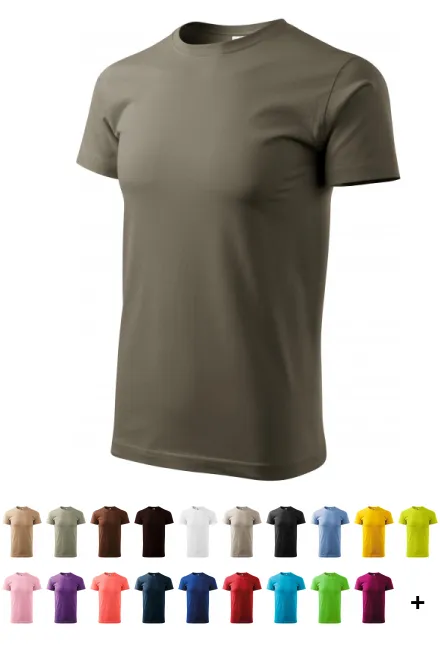 Enkel T-shirt för män, army