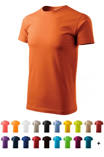Enkel T-shirt för män, orange