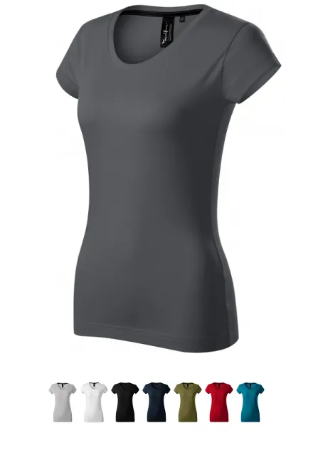 Exklusiv damt-shirt, ljusgrå