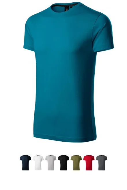 Exklusiv herr-T-shirt, petrol blue