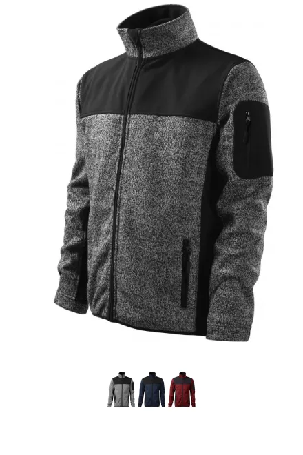 Fritidsjacka för män, knit gray