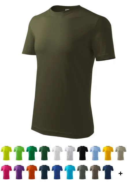 Klassisk T-shirt herr, military