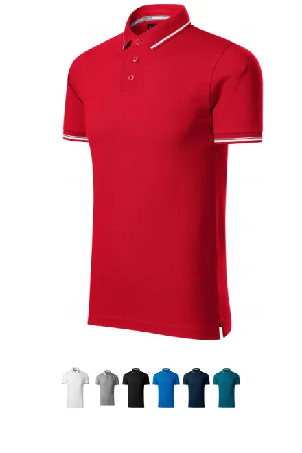 Kontrastpikétröja för män, formula red