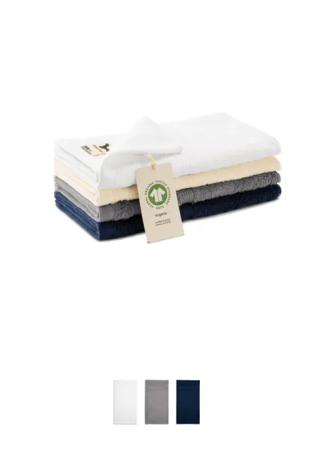 Liten handduk i ekologisk bomull, mandel