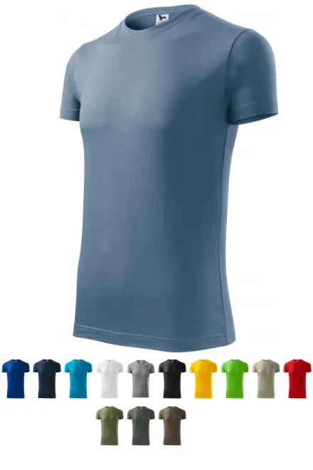 Mäns fashionabla T-shirt, denim