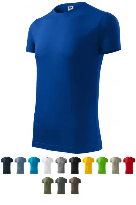 Mäns fashionabla T-shirt, kungsblå