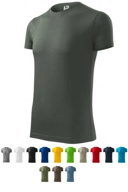 Mäns fashionabla T-shirt, mörk skiffer