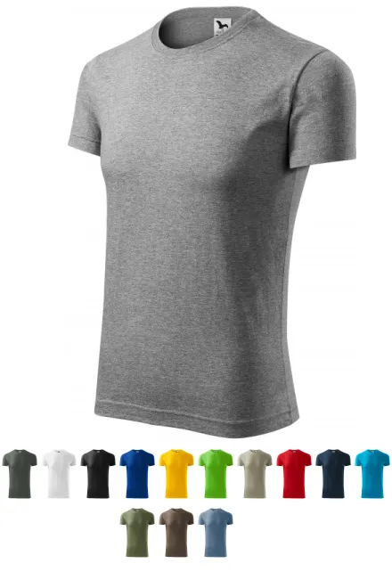 Mäns fashionabla T-shirt, mörkgrå marmor