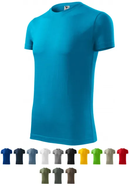 Mäns fashionabla T-shirt, turkos