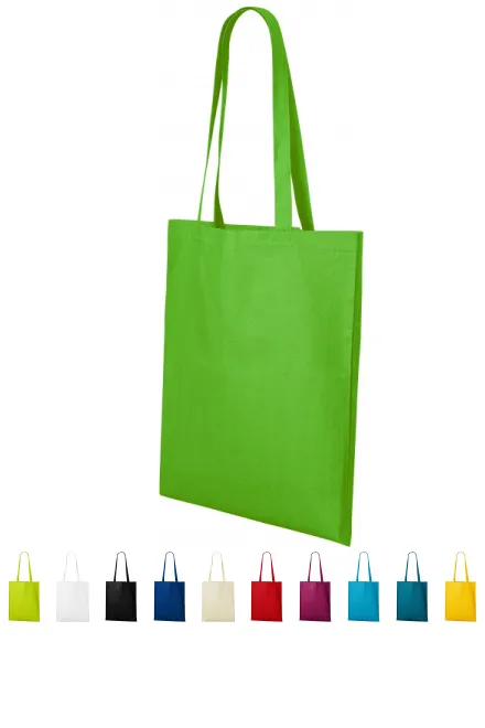 Shoppingväska i bomull, äppelgrön