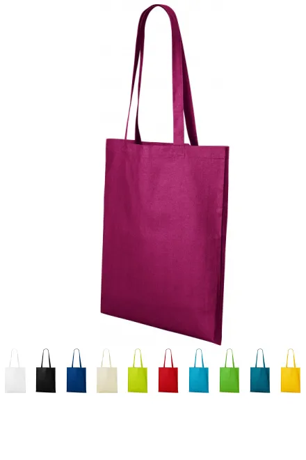 Shoppingväska i bomull, fuchsia red