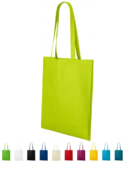 Shoppingväska i bomull, limegrön