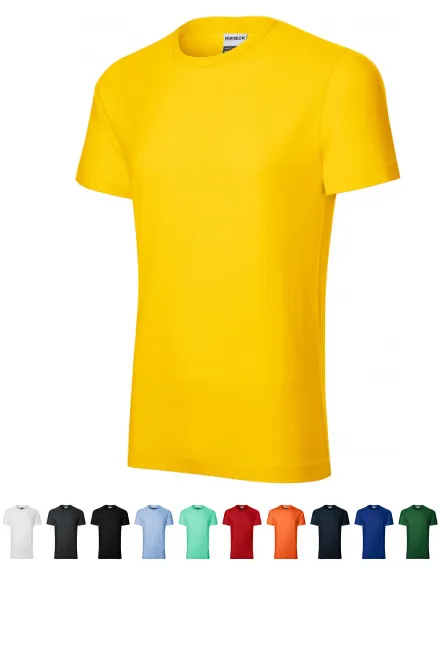 Slitstark herr-T-shirt, gul