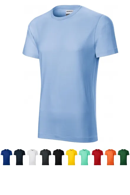 Slitstark herr-T-shirt, himmelsblå