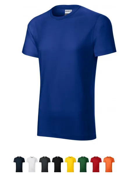 Slitstark herr-T-shirt tyngre, kungsblå