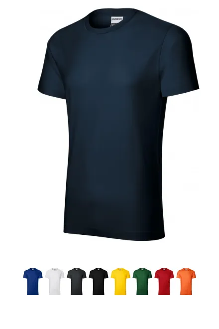 Slitstark herr-T-shirt tyngre, mörkblå