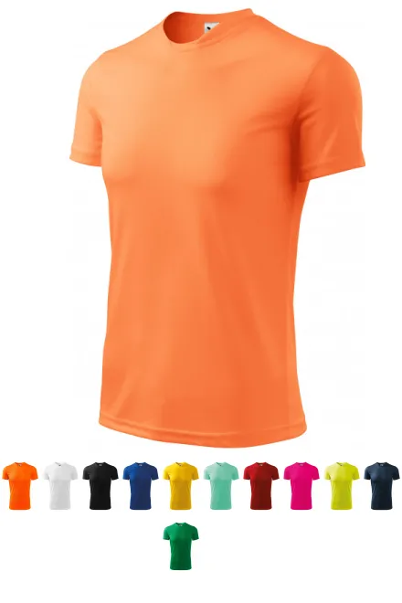 Sport T-shirt för barn, neon mandarin