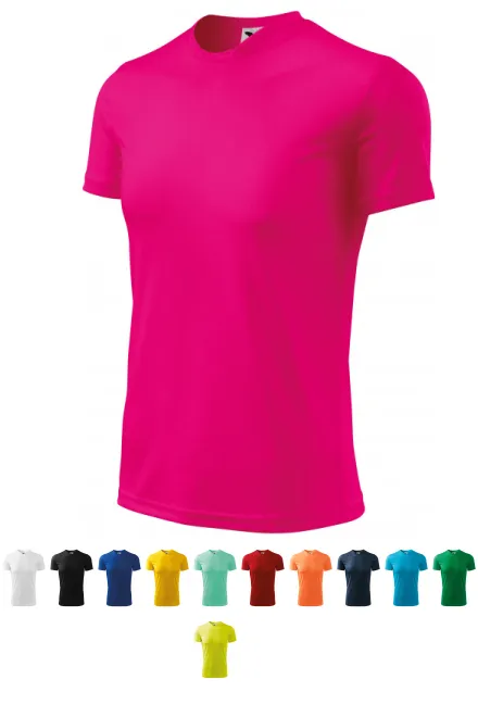 Sport T-shirt för barn, neon rosa