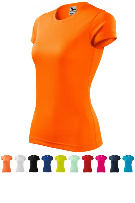 T-shirt för damer, neon orange