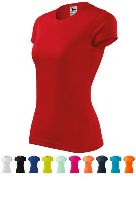 T-shirt för damer, röd