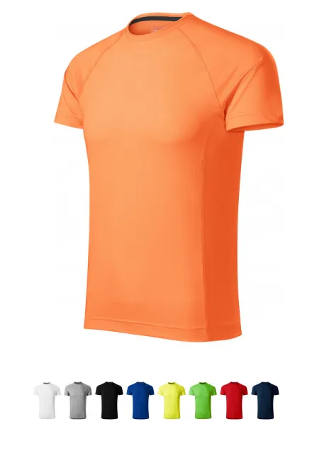 T-shirt för män, neon mandarin