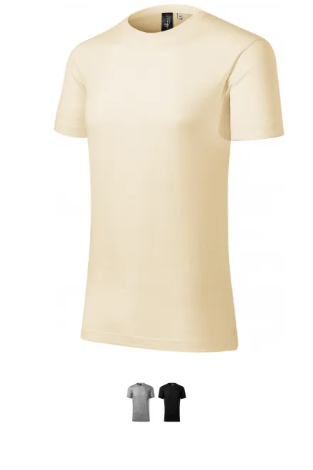 T-shirt herr tillverkad av merinoull, mandel