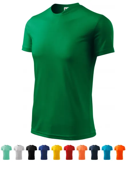 T-shirt med asymmetrisk ringning, gräsgrön