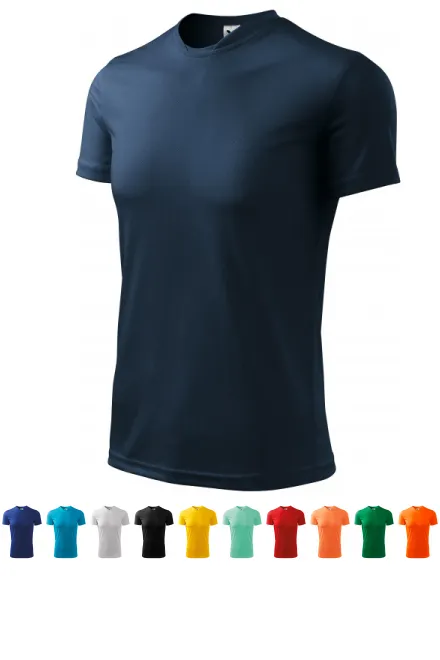 T-shirt med asymmetrisk ringning, mörkblå