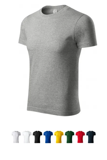 T-shirt med högre vikt, mörkgrå marmor