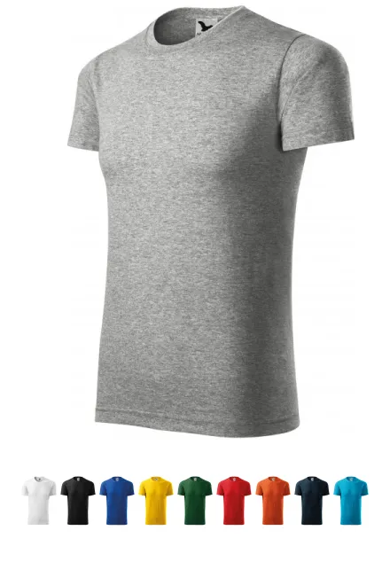 T-shirt med korta ärmar, mörkgrå marmor