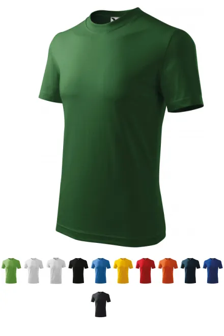 Tung t-shirt, grön på flaska