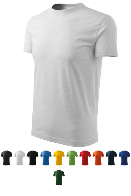 Tung t-shirt, ljusgrå marmor