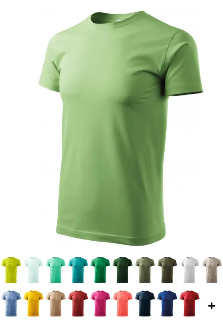 Unisex högre vikt T-shirt, ärtgrön