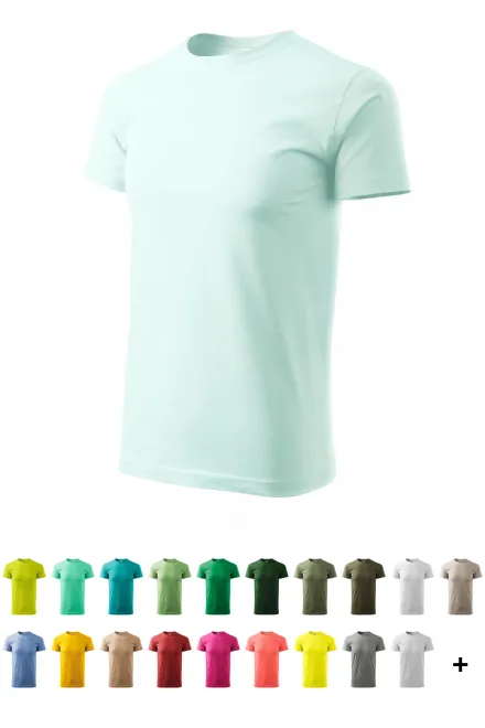 Unisex högre vikt T-shirt, isgrönt