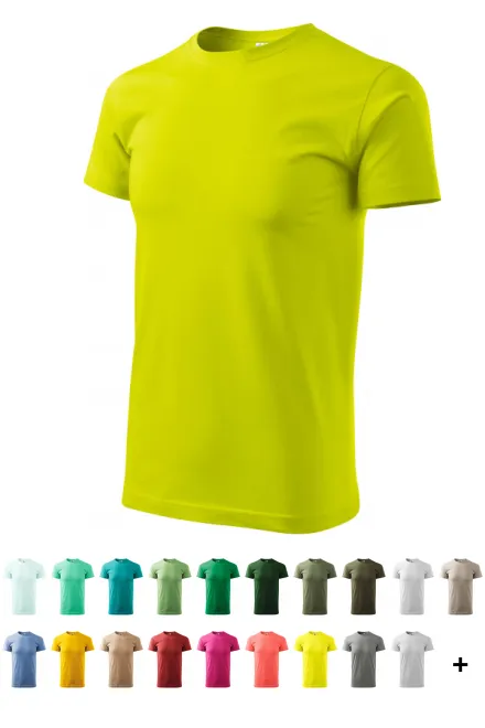 Unisex högre vikt T-shirt, limegrön