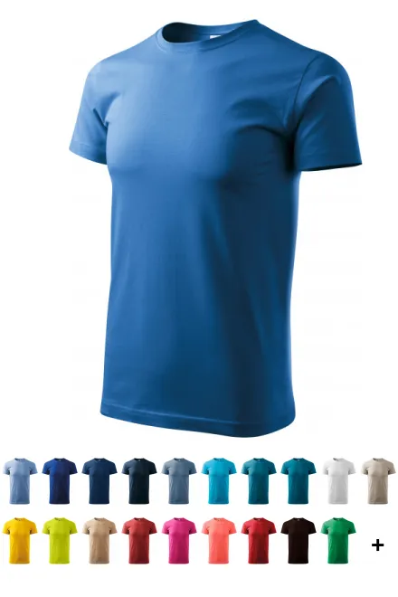 Unisex högre vikt T-shirt, ljusblå
