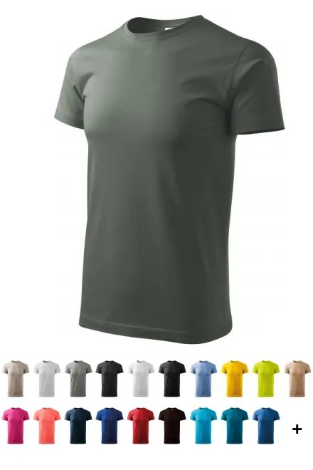 Unisex högre vikt T-shirt, mörk skiffer