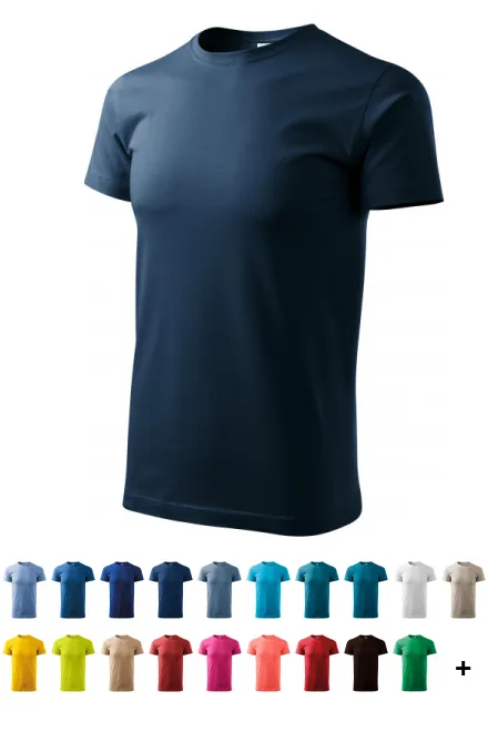 Unisex högre vikt T-shirt, mörkblå