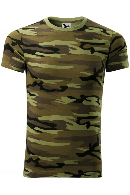 Kamouflage T-shirt - camouflage grön, L