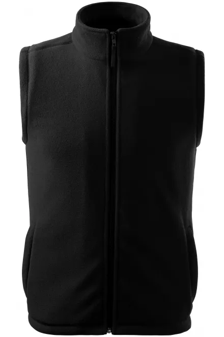 Klassisk fleeceväst - svart, XS