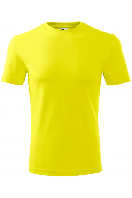 Klassisk T-shirt herr - citrongul, S