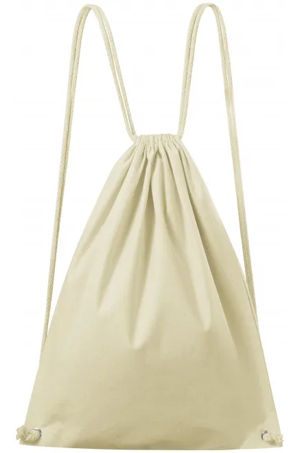 Lätt ryggsäck i bomull - natural, uni