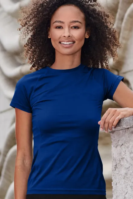 Dam T-shirt för sport, kungsblå