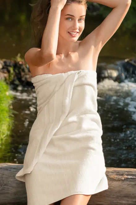 Ekologisk bomullshandduk, mandel