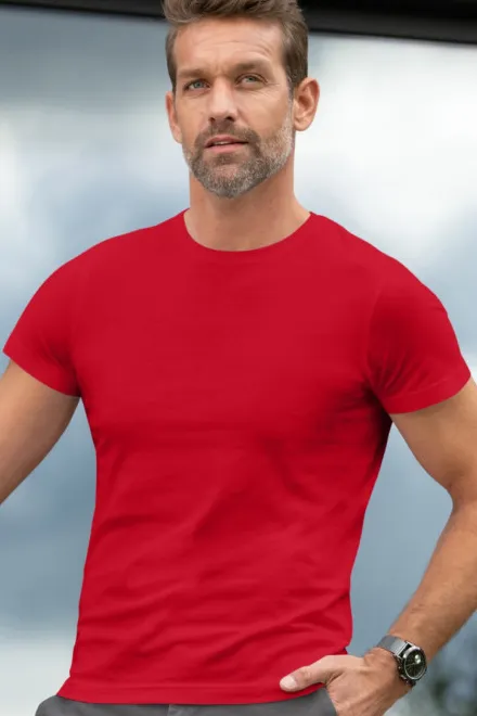 Exklusiv herr-T-shirt, formula red