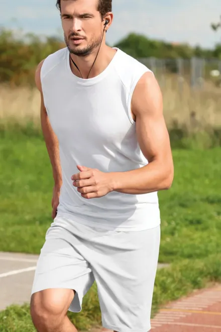 Herrshorts, vit