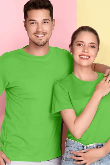 Lätt T-shirt med korta ärmar, äppelgrön