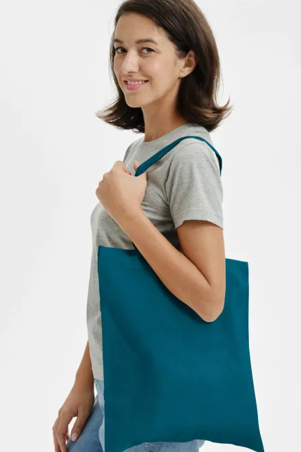 Liten shoppingväska, petrol blue