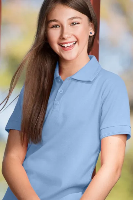 Pikétröja för barn, himmelsblå