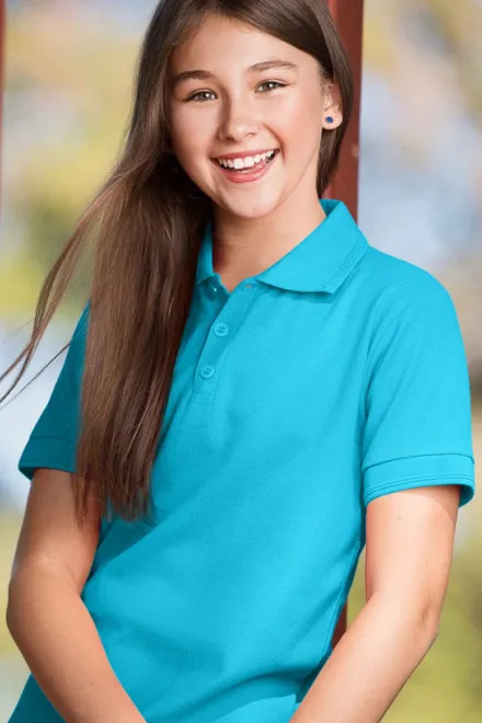 Pikétröja för barn, turkos